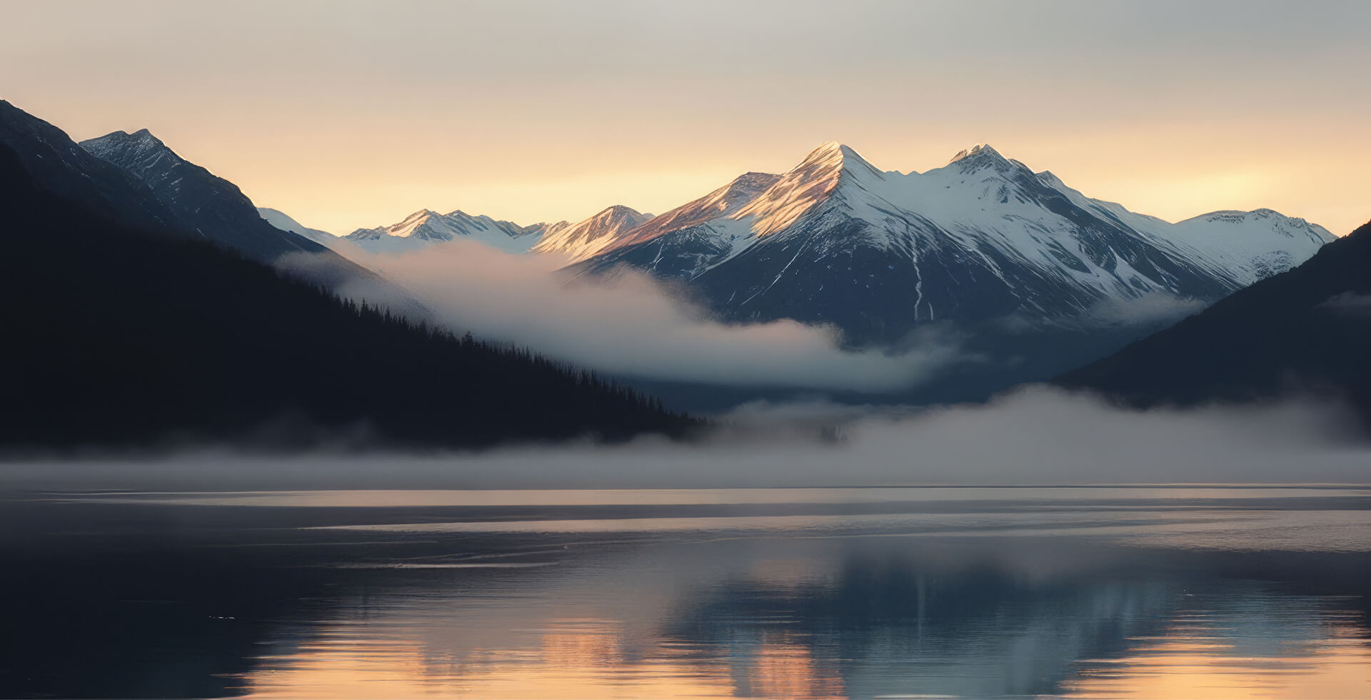 Mountains full of snow bg image