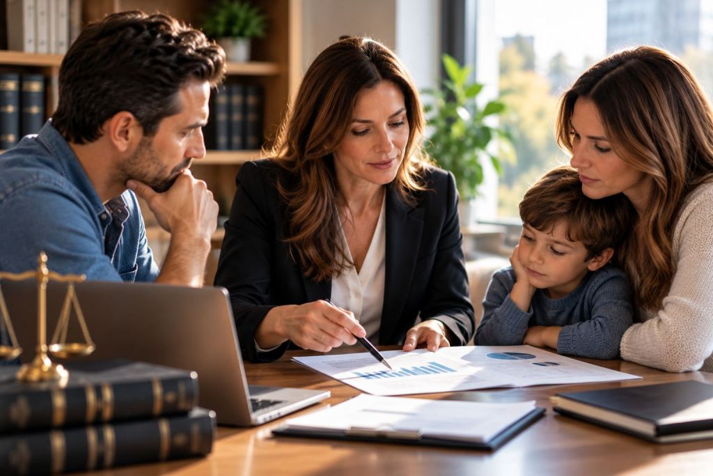 Family legal consultation at the table 1024x683