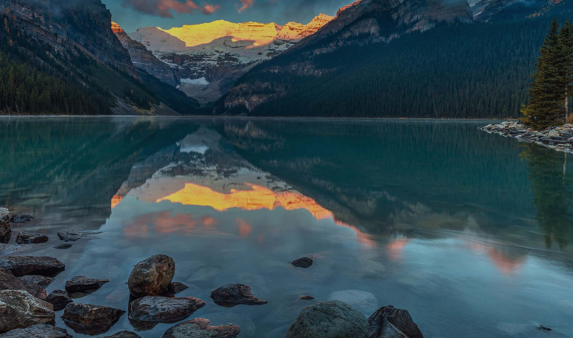 Lake canada sunset