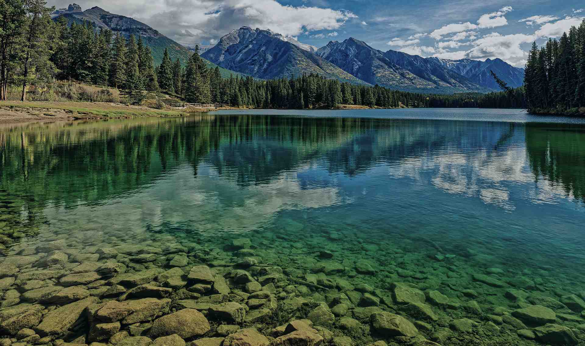 Mountains lake
